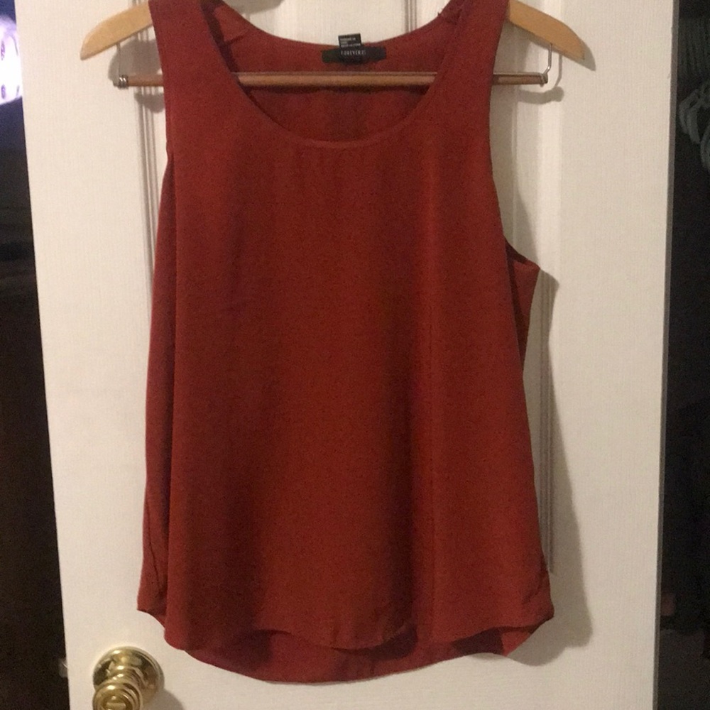 Rust colored tank